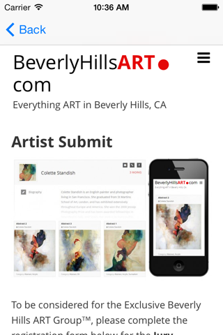 BeverlyHIllsART.com™ - Beverly Hills ART Group™ screenshot 4