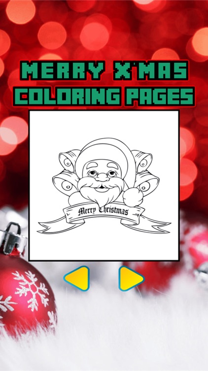 Christmas Coloring Page Book Santa Claus for Kids