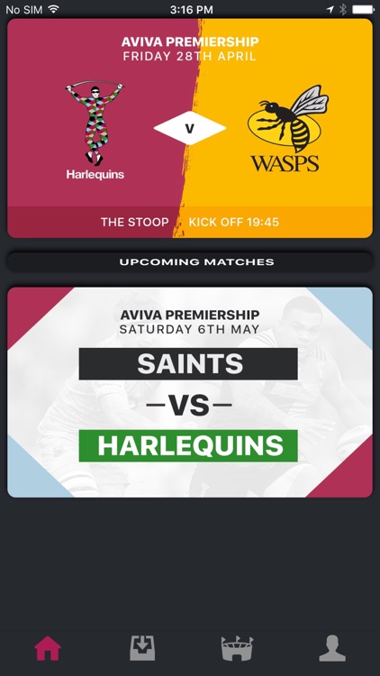 Harlequins Match Day Experience App