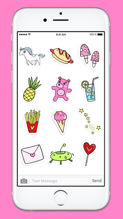 Cartoon Doodle Food and Fun Sticker Pack screenshot-4