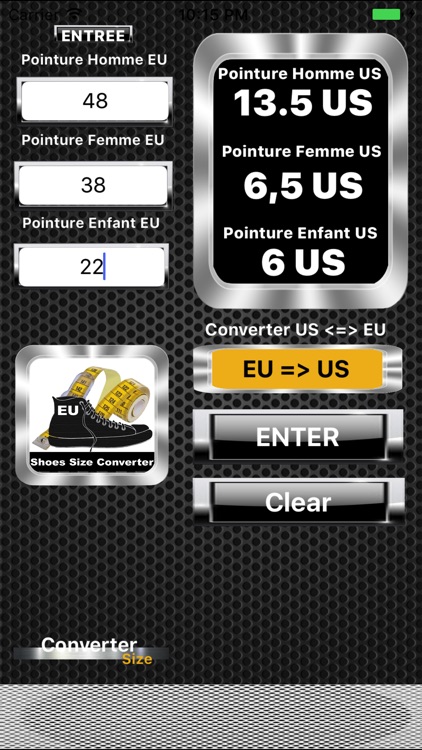 Shoes Size Converter