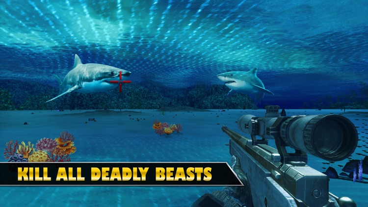 Underwater Shark Sniper Hunter - Island Shooting screenshot-3