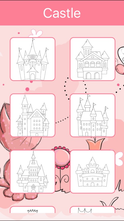 Castle & Princess Coloring Book: Learn to color