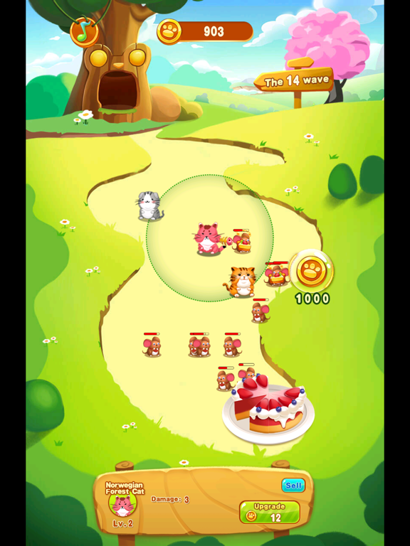 Cats and Mouse Battle for Cake screenshot 3
