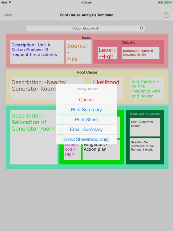 Root cause analysis Templates