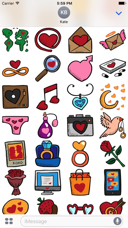 Dating Stickers -Valentine's Day 2017 For Messages screenshot-3