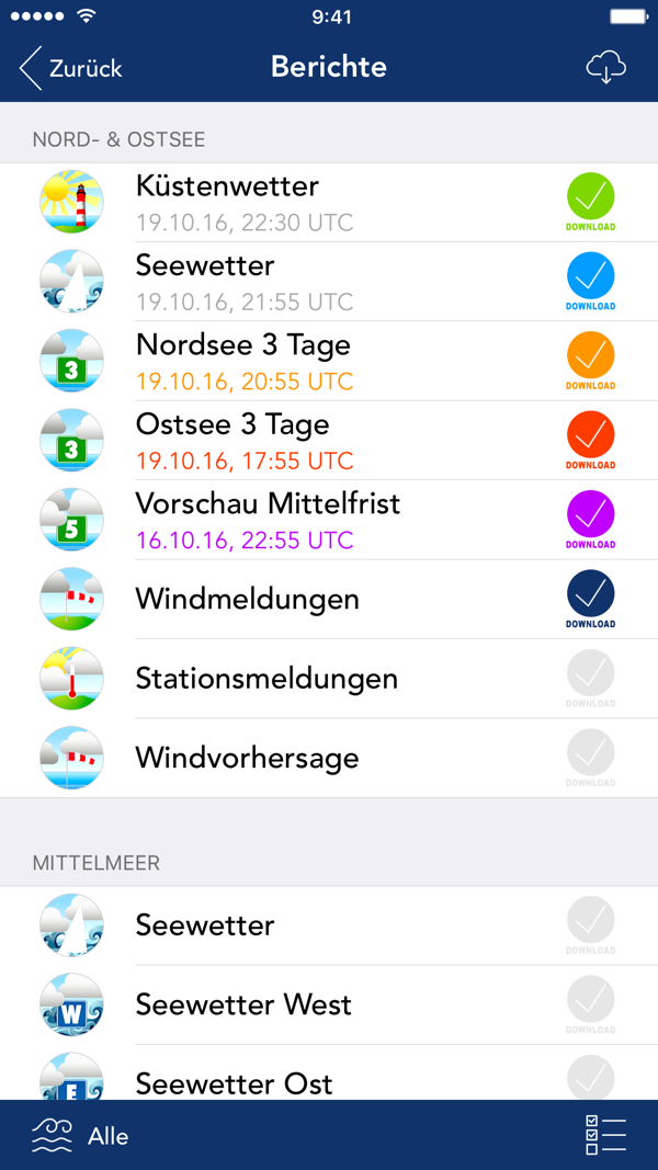 Seewetter Pro App