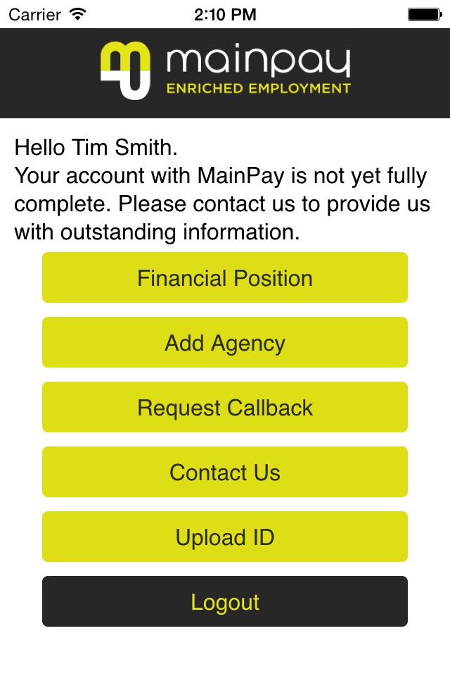 MainPay Mobile screenshot 2