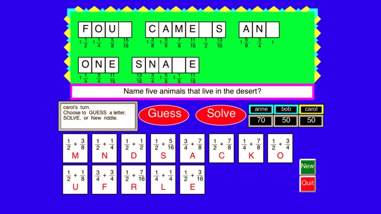 Fraction and Decimal Riddles