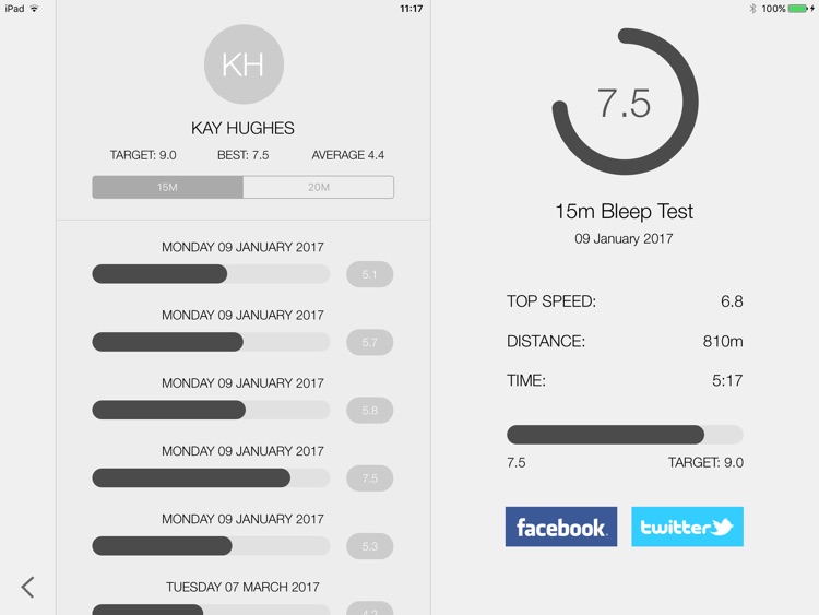 Bleep Test HD - 15m & 20m - Beep Test Shuttle Run screenshot-0