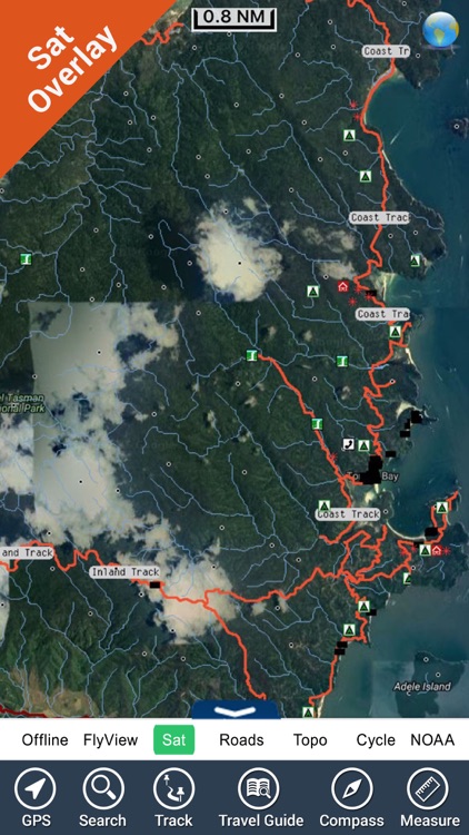 Abel Tasman National Park GPS charts Navigator