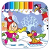 Page Winter Coloring Book Game For Kids Version