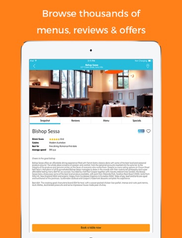Dimmi Online Restaurant Reservations screenshot 3