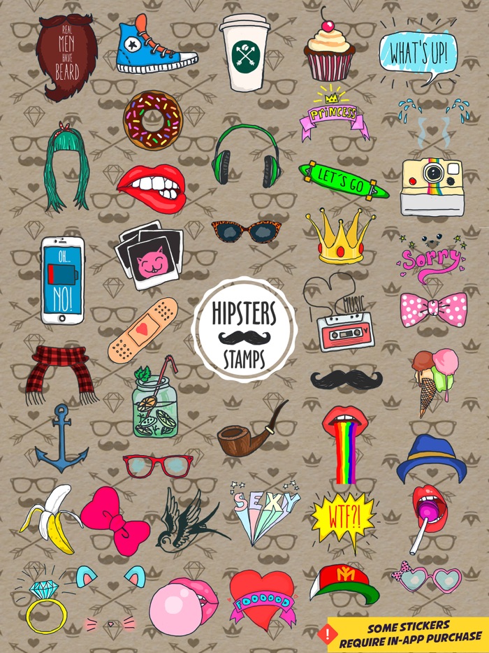 Hipsters Stamps