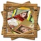 Use Alice's Photo Frame to capture a snapshot using phone's camera and decorate it with a Frame: