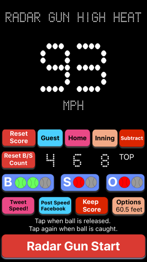 Baseball Radar Gun High Heat Pro(圖1)-速報App