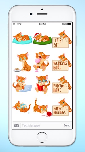 Cute Kitten Messages Sticker Pack(圖4)-速報App