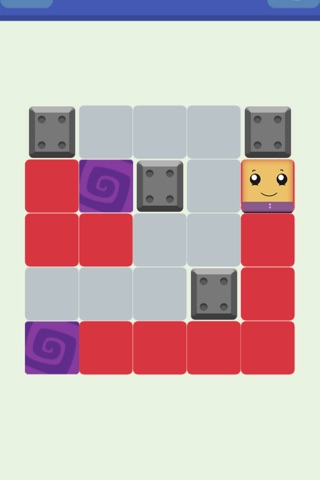 Smiley Square Block Swiping Pro - brain train game screenshot 2