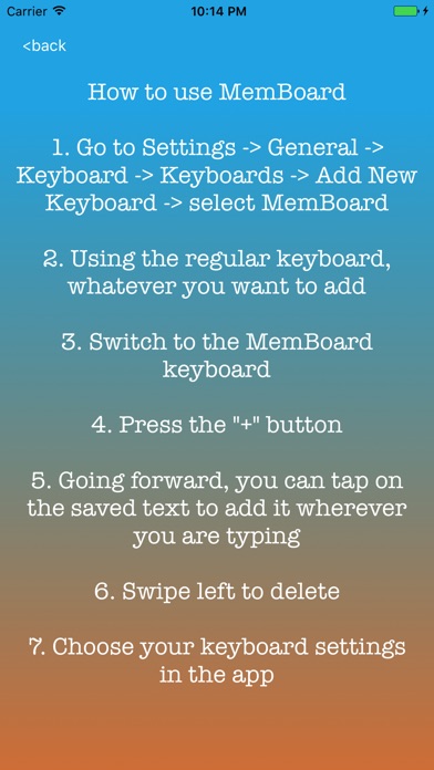 MemBoard: The Keyboard That Remembers For You screenshot 2