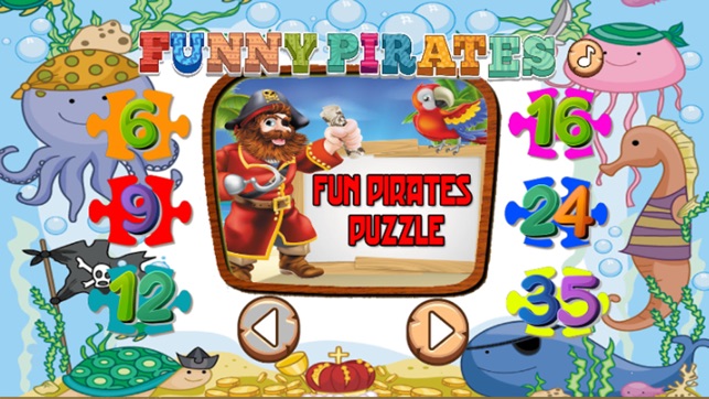 Fun Pirates Jigsaw Puzzles Educational Kids Games(圖1)-速報App