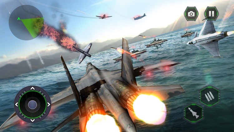 US Air Jet Fighter Warrior - Flight Combat screenshot-3