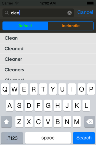 Icelandic Dictionary screenshot 4