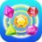 Playing fun gems link mania, new match 3 line connect games made from colorful jewels and gems graphics and gems matching with line connecting effect