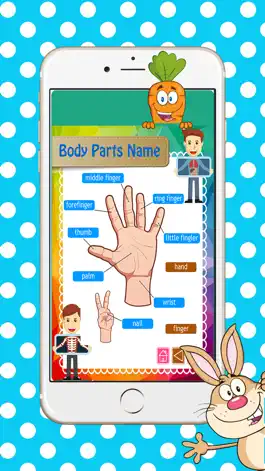Game screenshot Reading Body Parts Name English Picture Vocabulary apk