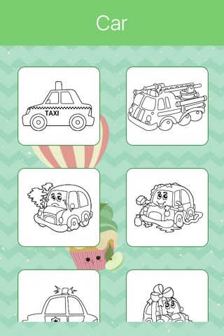 Car & Vehicle Coloring Book for Kids screenshot 3