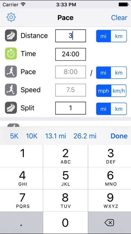 Running Pace