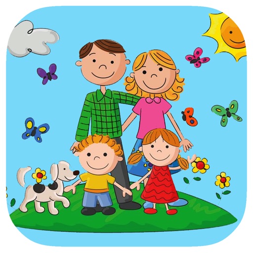 Coloring Book Games Pages Family Version Icon