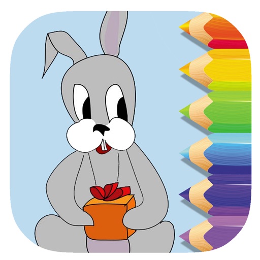 Coloring Bunny And Gifts Game Free Edition iOS App