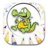 Crocodile Game Coloring Page Version