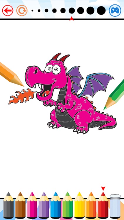 Dragon Dinosaur Coloring Book - Dino Kids All In 1