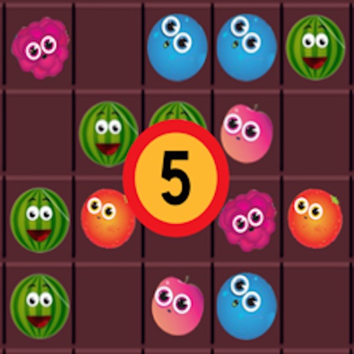 5 Connect-Free Fruits Fun Connecting Game.. icon