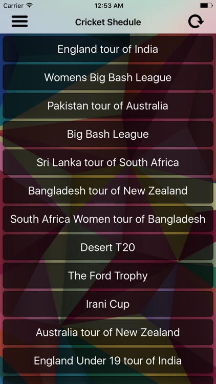 Live Cricket Schedule