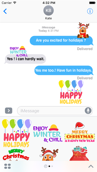 How to cancel & delete Christmas Celebration Stickers Pack from iphone & ipad 4