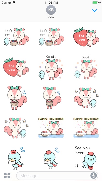 Chip And Pi Love Couple English Sticker screenshot-4