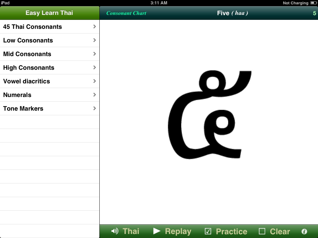 Easy Learn Thai Alphabets for iPad screenshot 3