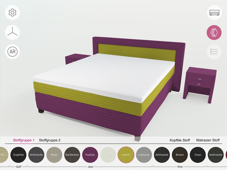 FEY boxspring configurator