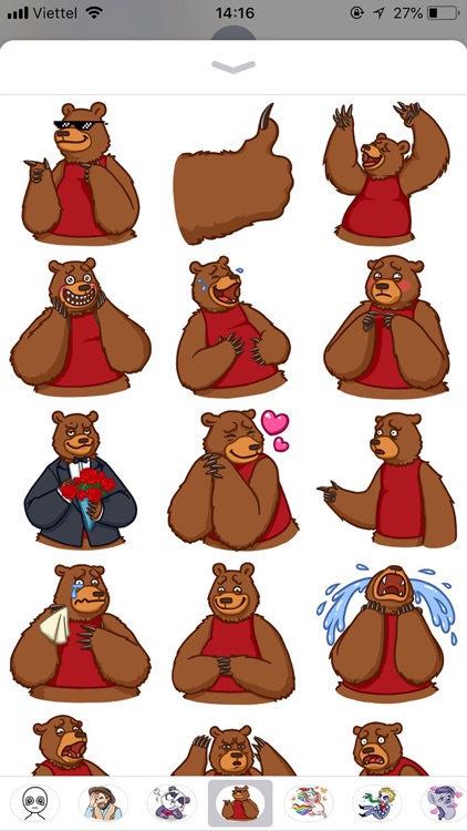 Cute Bear Pun Funny Stickers