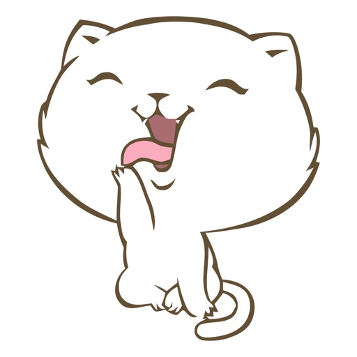 Delicate Kitten Animated Emoji Stickers