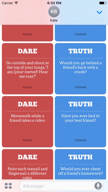 Truth or Dare Stickers