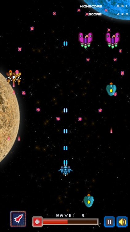 Pixel Spaceship Free ~ 8Bit Space Shooting Games