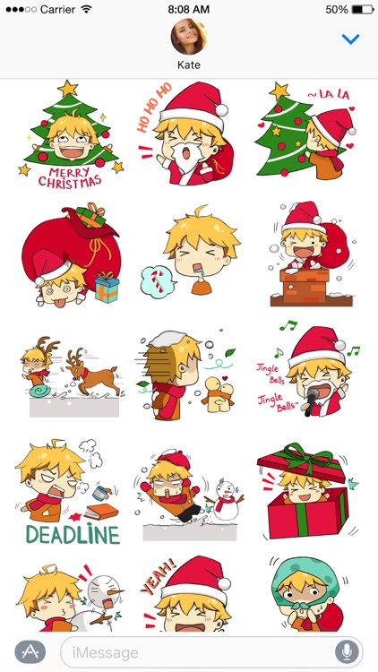 Hiroki Xmas stickers