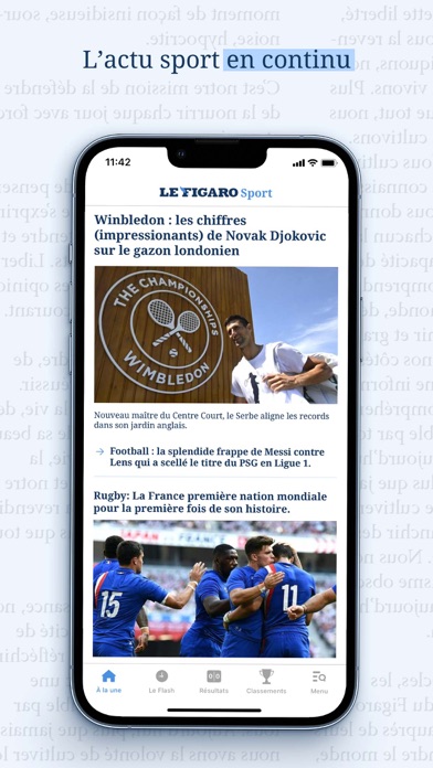 Le Figaro Sport: info résultat screenshot 2
