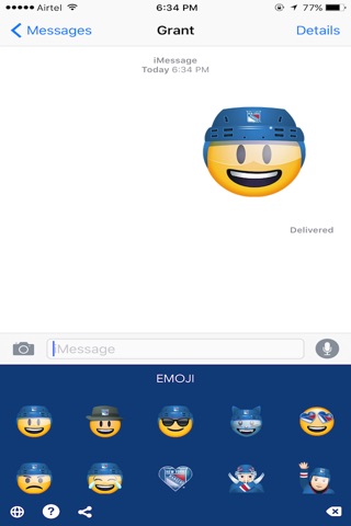 New York Rangers Emoji Keyboard screenshot 4