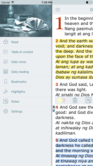 How to cancel & delete Tagalog English Bilingual Bible (Ang Biblia - KJV) from iphone & ipad 3