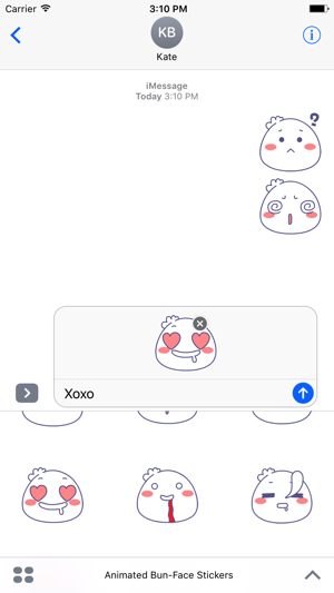 Animated Bun-Face Stickers For iMessage(圖3)-速報App