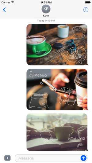 Animated Cute Coffee Stickers